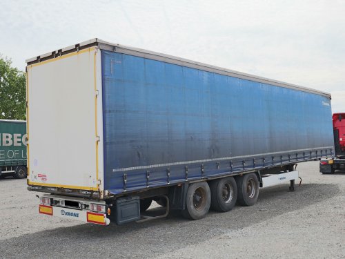 Krone SD, STANDARD, ZVEDACÍ NÁPRAVA, NÁPRAVY BPW, TŘÍSTRANNÁ SHRNOVACÍ PLACHTA