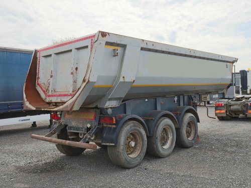 Schwarzmüller KIS-3/E, SKLÁPĚCÍ NÁVĚS HARDOX, 24 CBM, ZVEDACÍ NÁPRAVA, NÁPRAVY BPW
