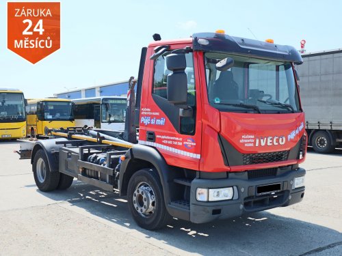 Iveco EUROGARGO ML 140E, EURO 6, VÝŠKA HÁKU 1 METR, SÍLA HÁKU 8 TUN, VÁLCŮ 6, ČEP 40 MM, PERFEKTNÍ STAV