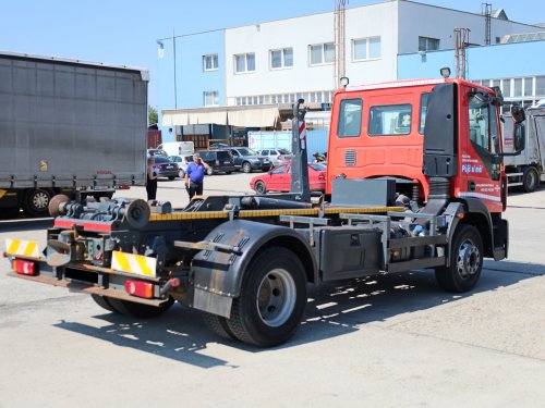Iveco EUROGARGO ML 140E, EURO 6, VÝŠKA HÁKU 1 METR, SÍLA HÁKU 8 TUN, VÁLCŮ 6, ČEP 40 MM, PERFEKTNÍ STAV