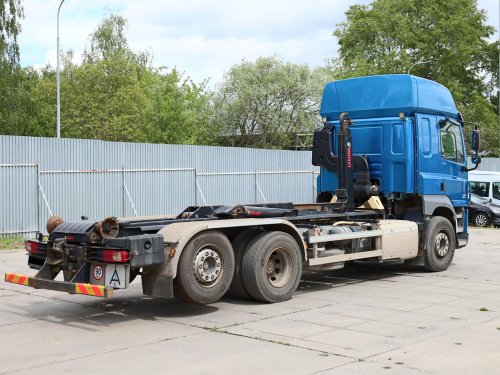 DAF CF 510 FAR, 6x2, EURO 6, 26 TUN, NÁSTAVBA MULTILIFT, ZVEDACÍ NÁPRAVA, VÝŠKA HÁKU 150 CM, PRAVIDELNÝ SERVIS
