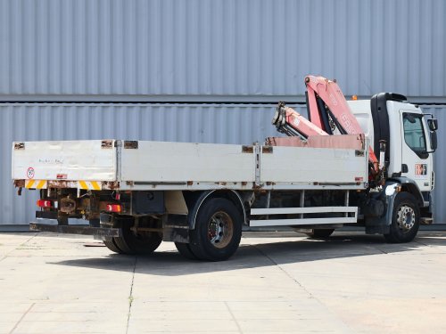 DAF LF 55.250, HYDRAULICKÁ RUKA FASSI F-110 S (9,95 m, 5140 KG, DLOUHÝ ROZVOR, VYSOKÉ SKLOPNÉ BOČNICE