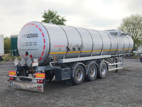 Kässbohrer STB - 02, ADR STANDARD, ADR - FL, AT, 32 CBM, JEDNA KOMORA, SPODNÍ VÝPUST, VRCHNÍ PLNĚNÍ, ZVEDACÍ NÁPRAVA