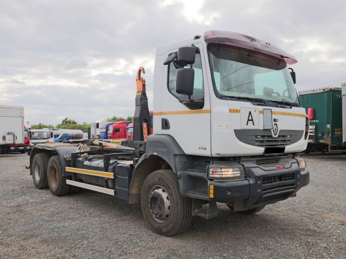 Renault KERAX 410.26 PR, 6x4, 26 TUN, ADR, TELESKOPICKÝ A LÁMACÍ HÁK, PALFINGER, PRAVIDELNÝ SERVIS