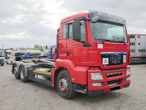 MAN TGS 26.440, 6x2, EURO 5, 26 TUN, MEILLER, ZVEDACÍ A NATÁČECÍ NÁPRAVA, NOVÝ ŘADIČ, PRAVIDELNÝ SERVIS