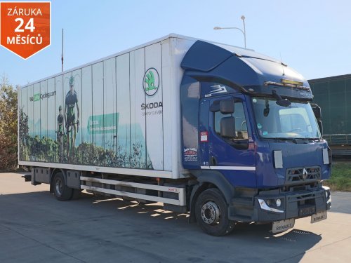 Renault D 16, SKŘÍŇ, 21 PALET, SKLÁDACÍ HYDRAULICKÉ ČELO PALFINGER, AUTOMAT, EURO 6, SPACÍ KABINA