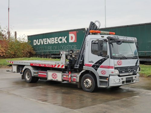 Mercedes-Benz ATEGO 1528, HYRAULIUCKÁ RUKA MKG (MAX 8 M, MAX 4280 KG), NAVIJÁK, NOVÉ PŘEDNÍ PNEU, PRAVIDELNÝ SERVIS