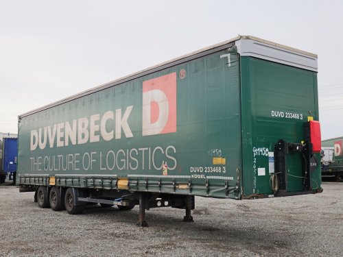 Kögel , LOW DECK, ZVEDACÍ NÁPRAVA, VÝBĚR Z 20 KS, TŘÍSTRANNÁ SHRNOVACÍ PLACHTA